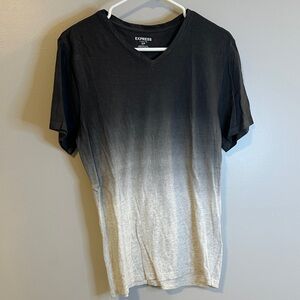 Express Black and White Ombre Tee